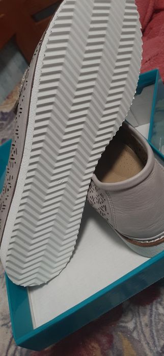 Летние кожаные туфли макасины 41-42 размера