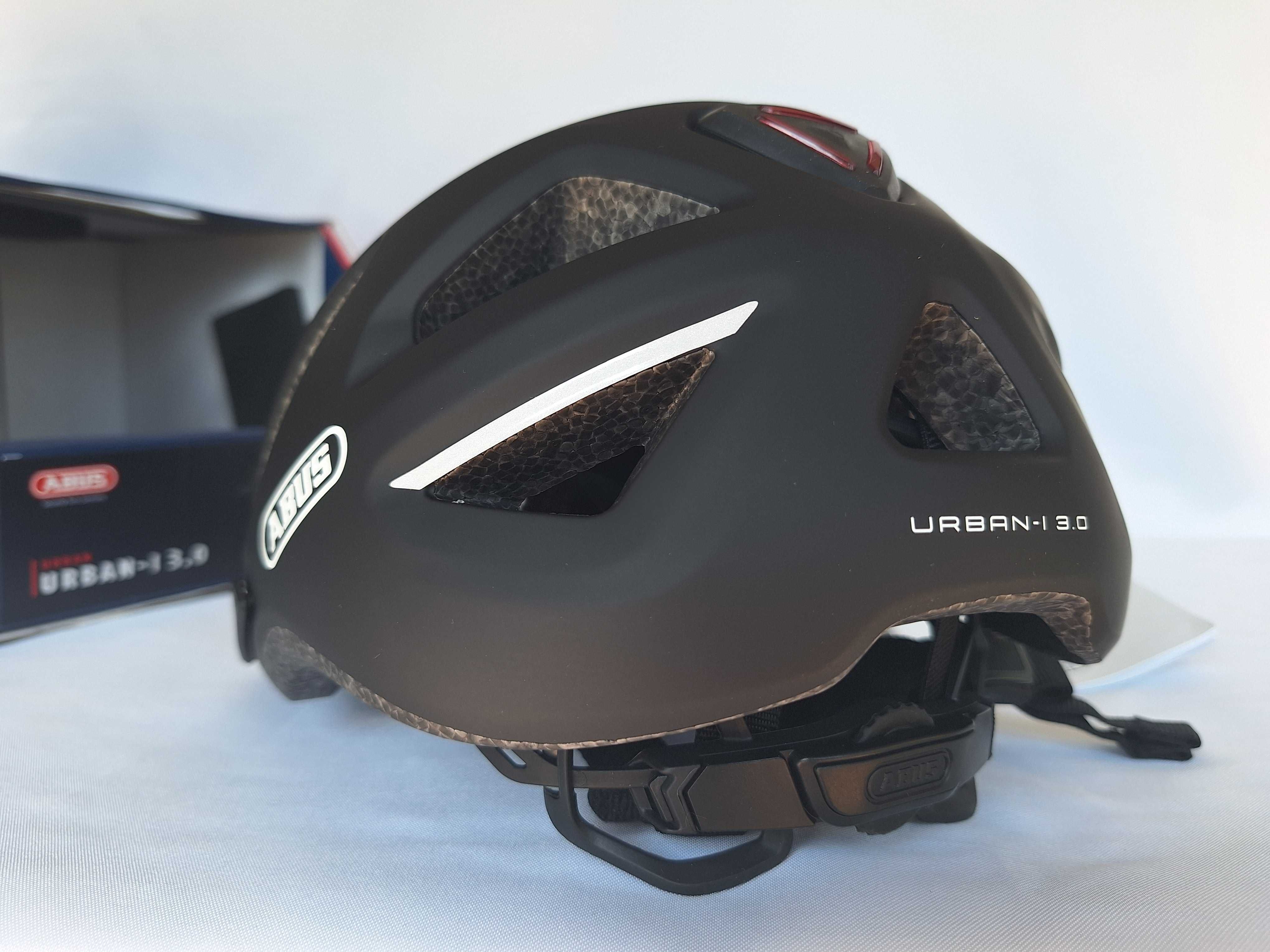 Kask rowerowy Abus Urban-I 3.0 LED Velvet Black S 51-55cm