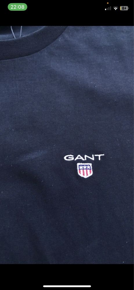 T-Shirth Gant Preta