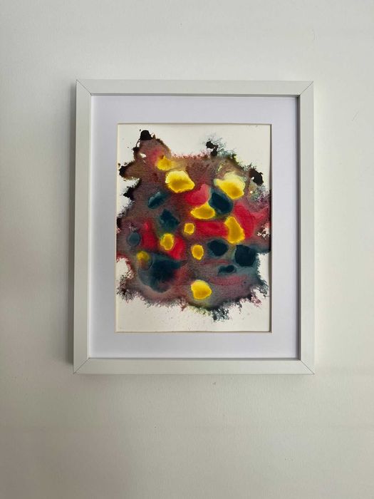 Pintura abstrata em acrílico
