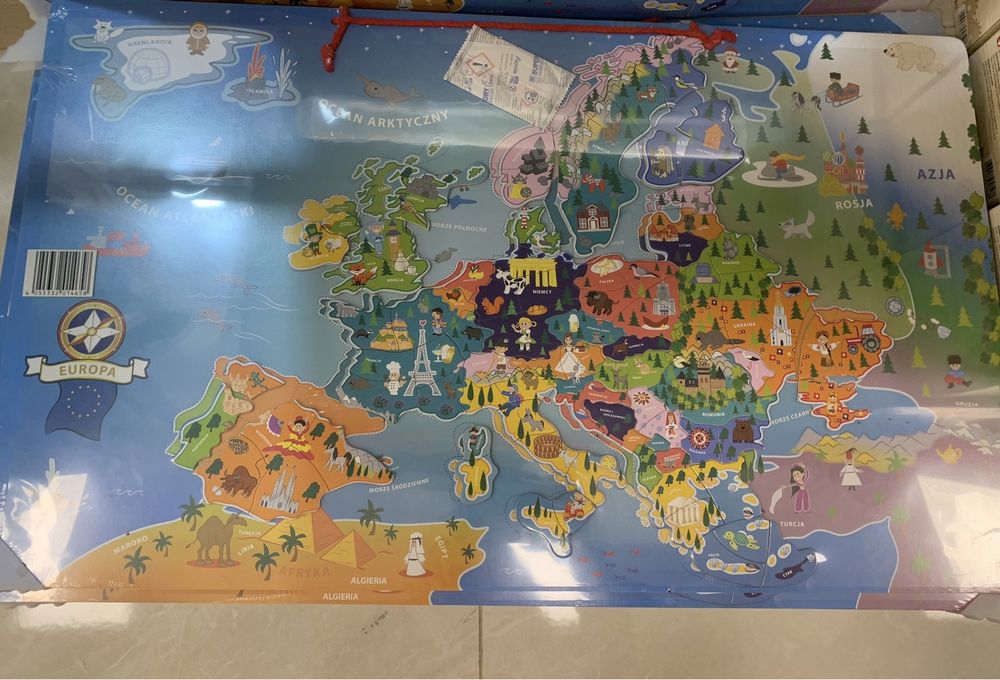 Puzzle quadro países magnético