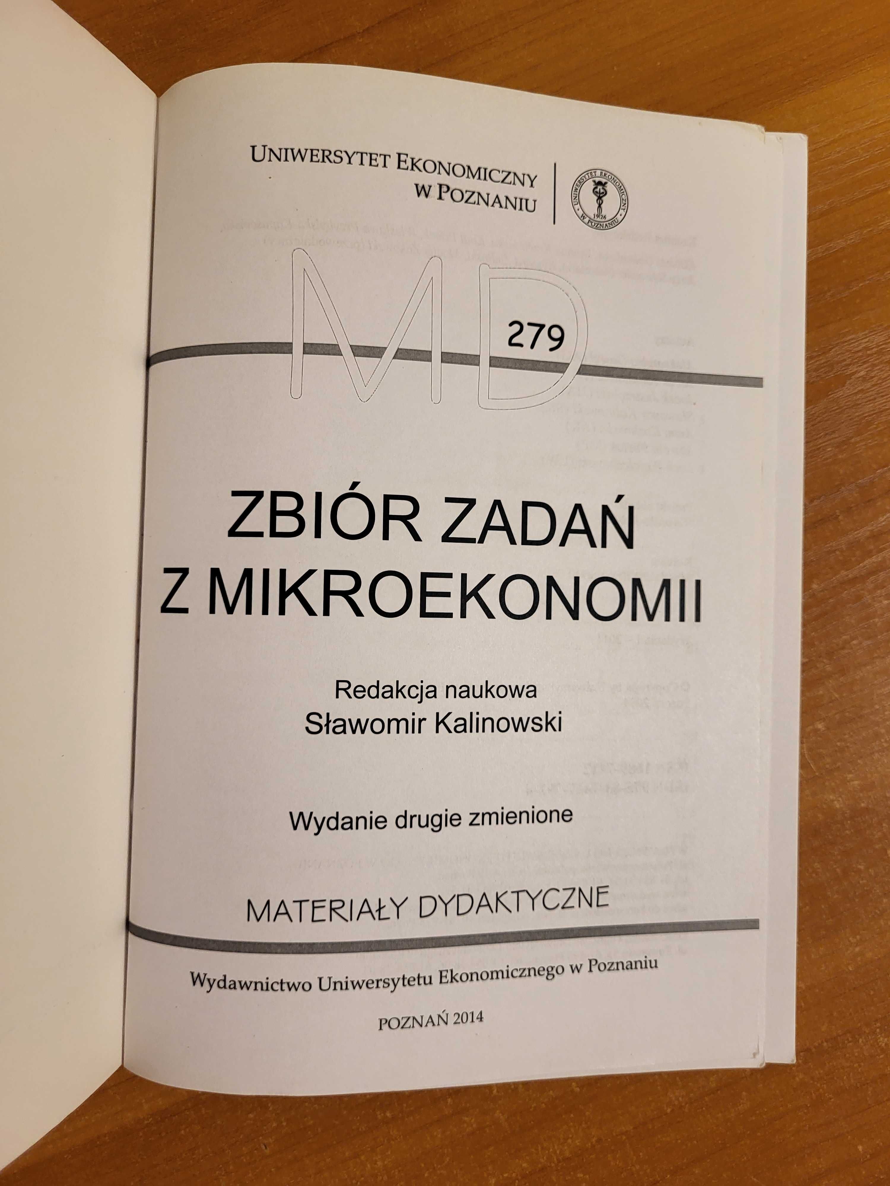 Zbiór zadań z mikroekonomii (279), Sławomir Kalinowski, 2014