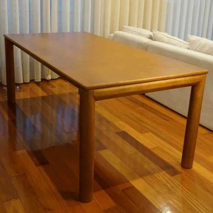 Mesa jantar + 6 Cadeiras + Móvel TV carvalho maciço como NOVOS