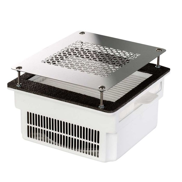 Встраиваемая маникюрная вытяжка Teri Turbo 2021 белая, 3цвета решетки