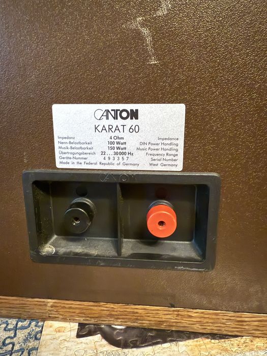 Акустичні Колонки Canton Karat 60 / Німеччина / 17кг.шт / НЧ 26см.