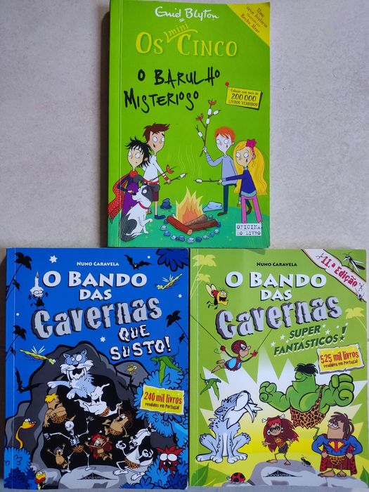 Livros bando cavernas/os cinco