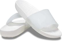 Шлепанцы женские Crocs Splash slide glossy белые.