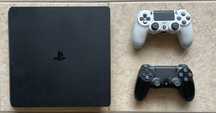 PS4 Slim (1 TB) + 2 comandos + 5 Jogos