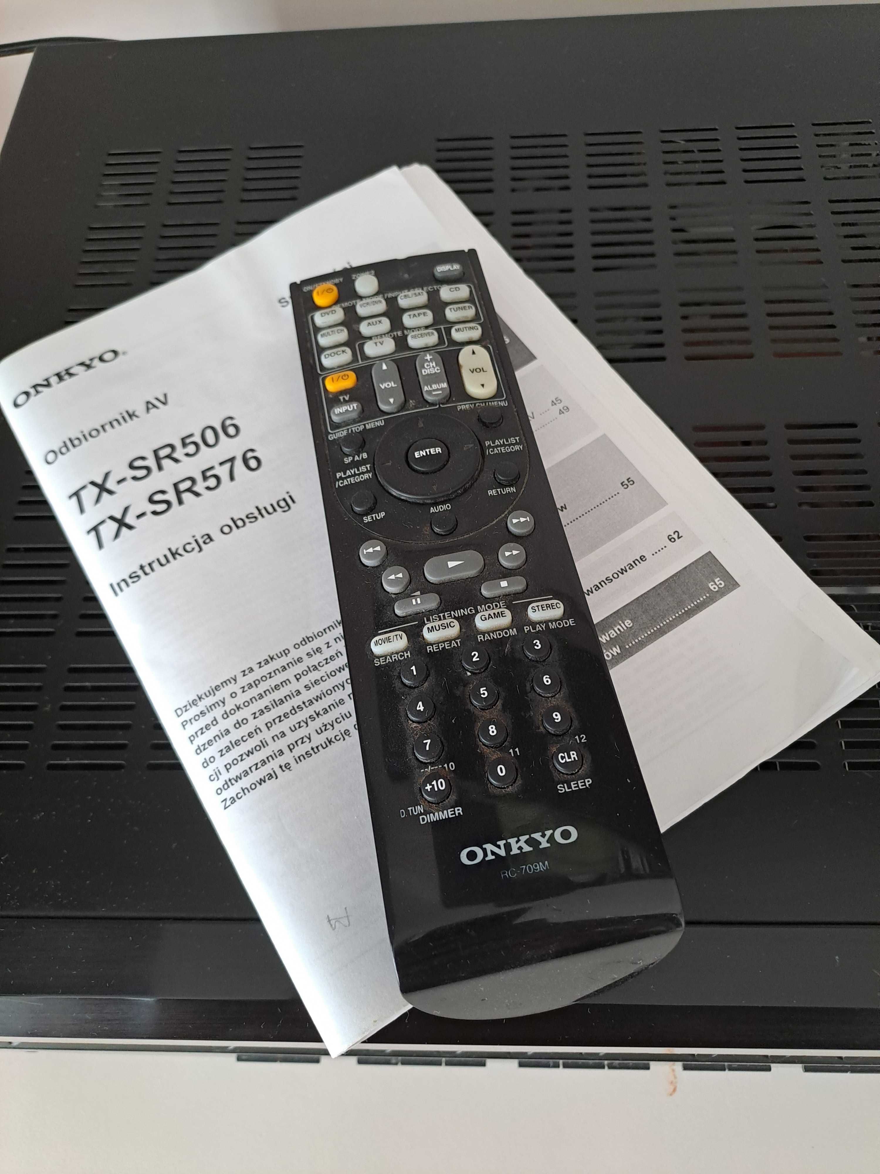 Amplituner ONKYO TX-SR506, z usterką