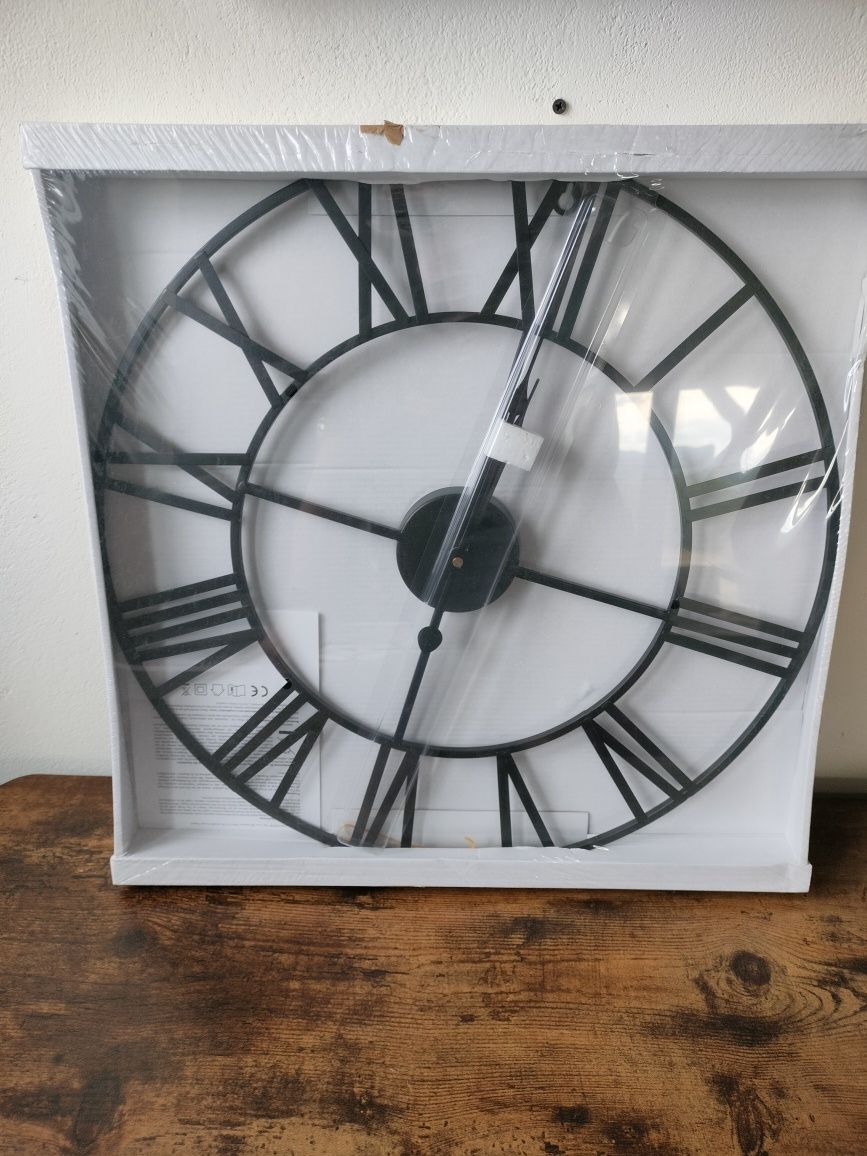 OKAZJA!!! Nowy duży zegar ścienny 50cm bez tykania