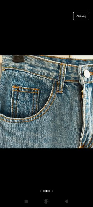 Spodnie wysoki stan szerokie nogawki