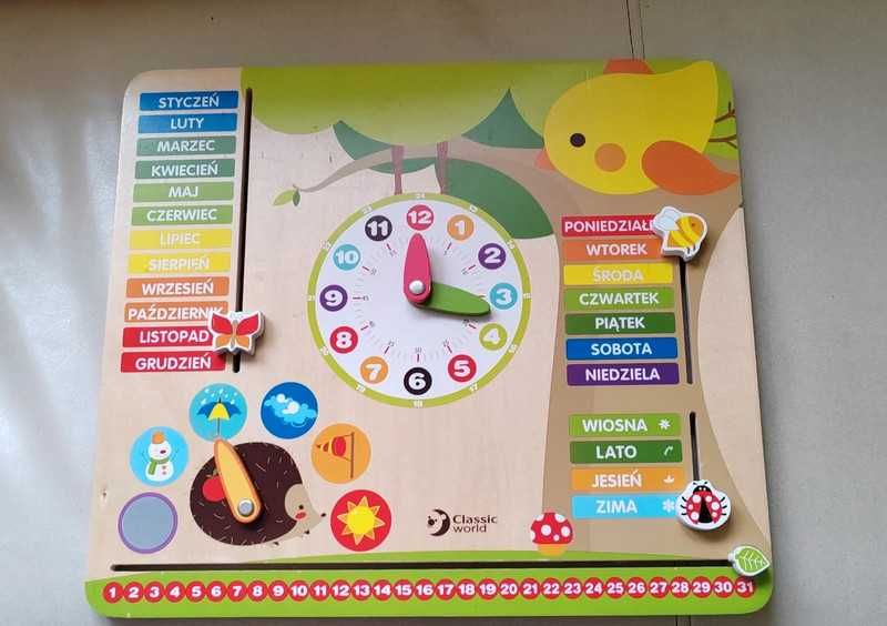 Tablica manipulacyjna drewniana dla dzieci