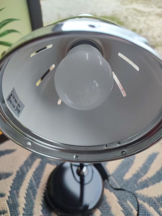 Metalowa,  lampa biurkowa