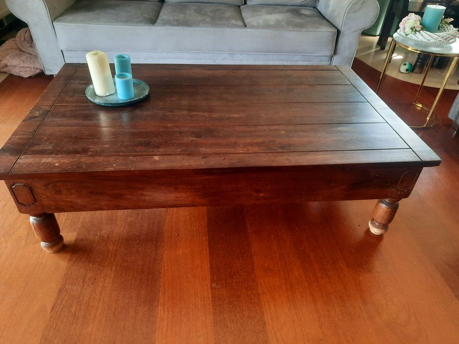 Duza drewniana ława