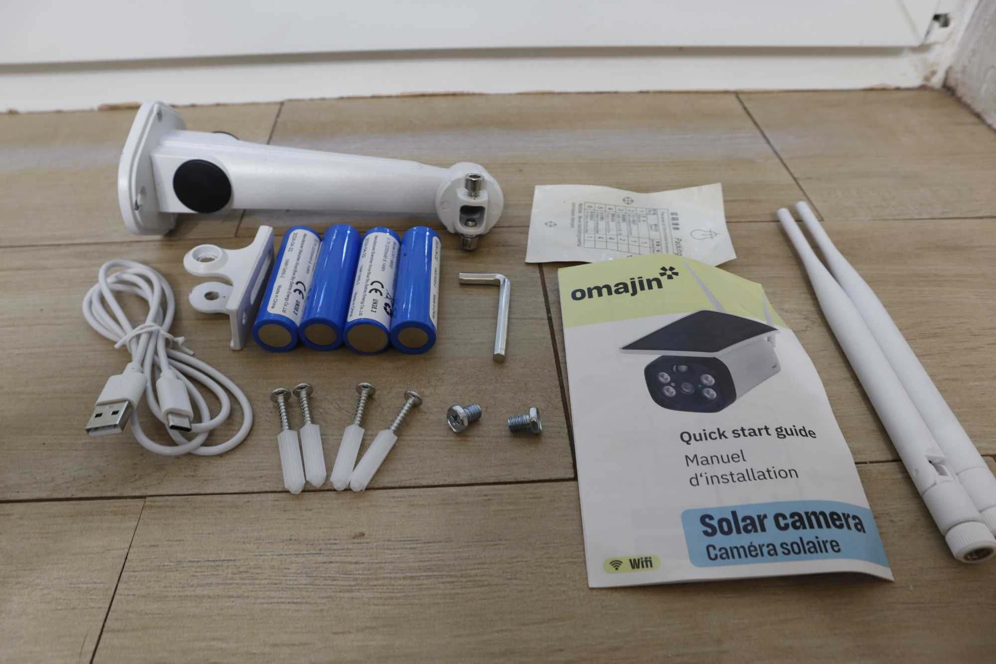 Kamera IP zewnętrzna z panelem solarnym omajin