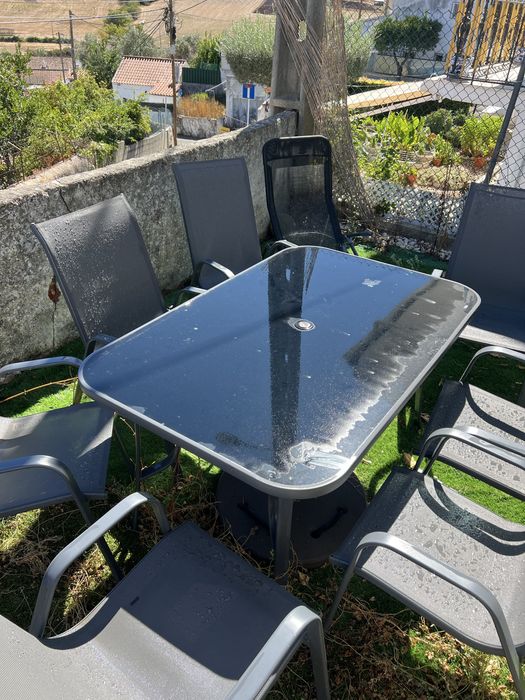Conjunto jardim mesa e cadeiras KASA