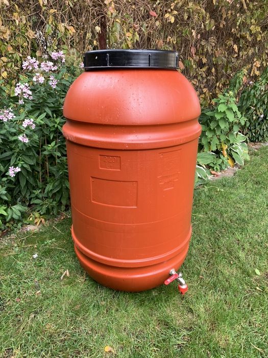 Beczka z kranem 220L, gratis kurier. Beczki 200, 250L