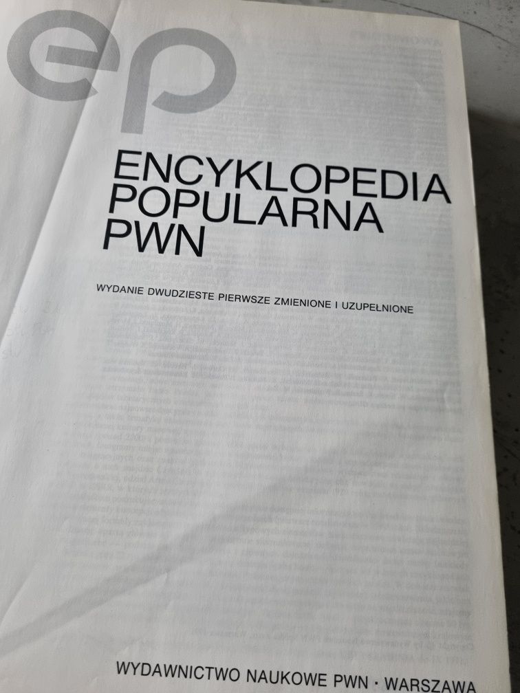 Encyklopedia popularna PWN z 1991r.
