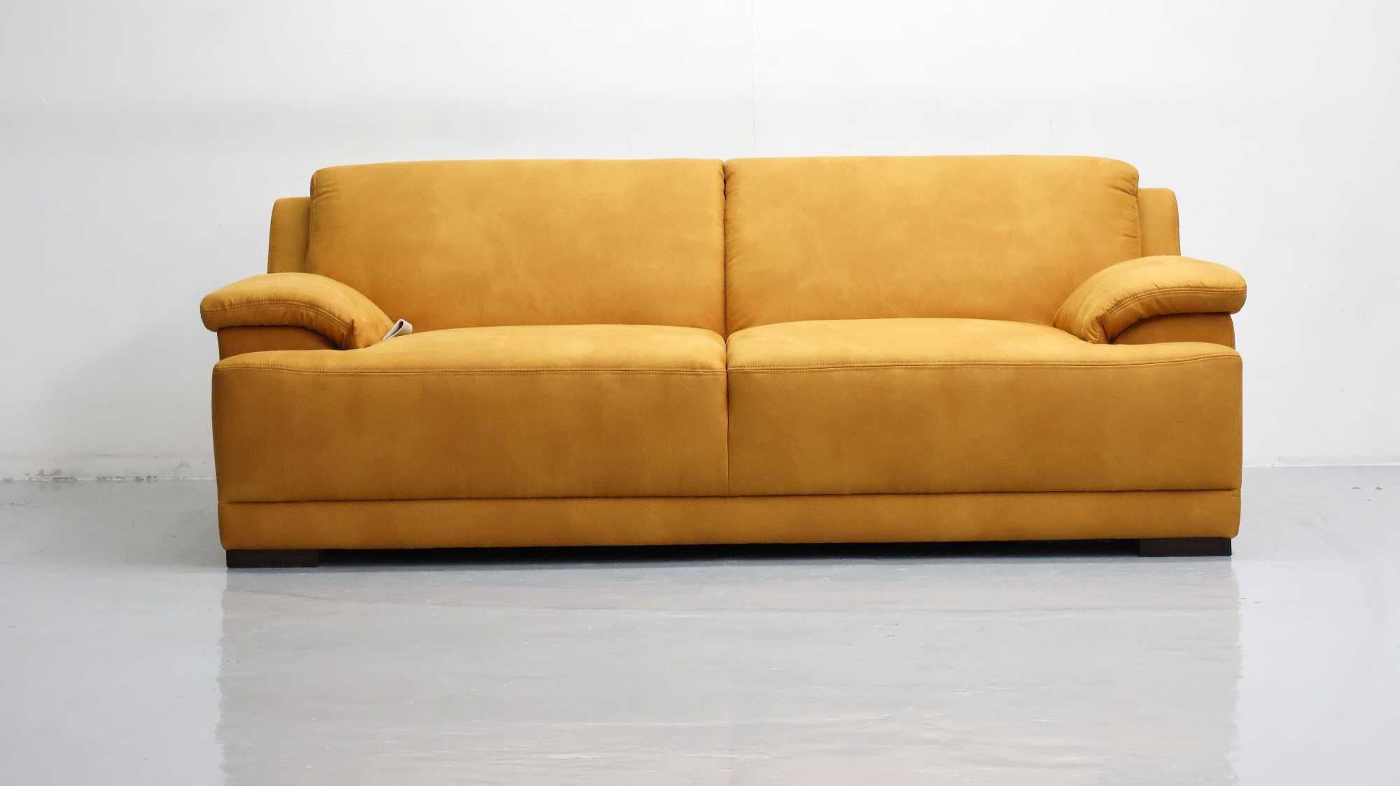 TFH nowoczesna sofa 3- osobowa KANAPA tkanina ZAMSZOWA salon