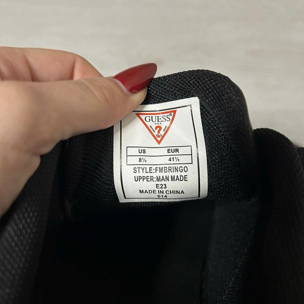 Чорні кеди Guess 41/42 гес гуесс lacoste levi’s gucci