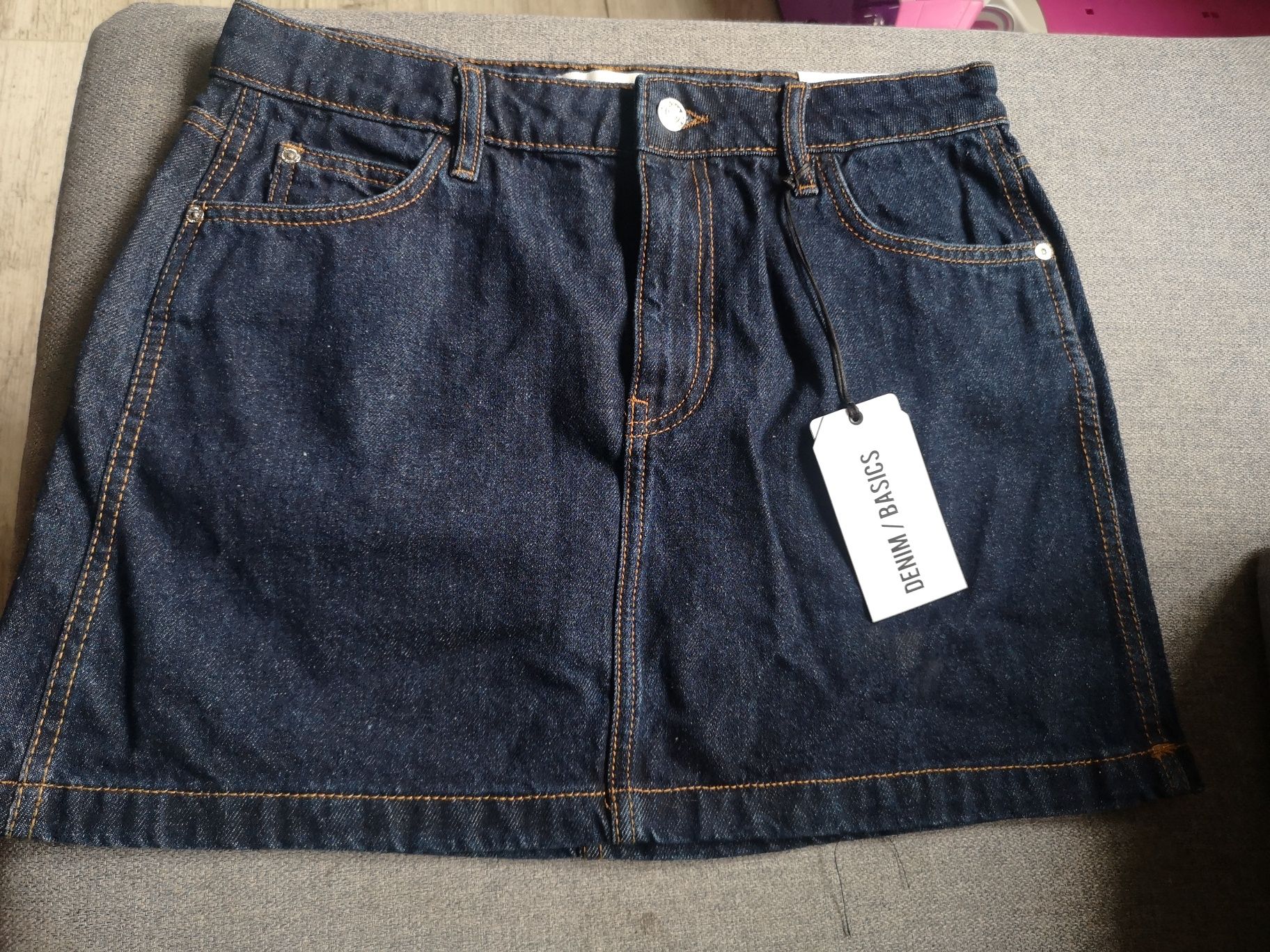 Spódnica jeans granat jeansowa