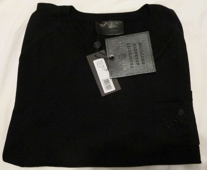 Malhas de lã italianas Philipp Plein M e L