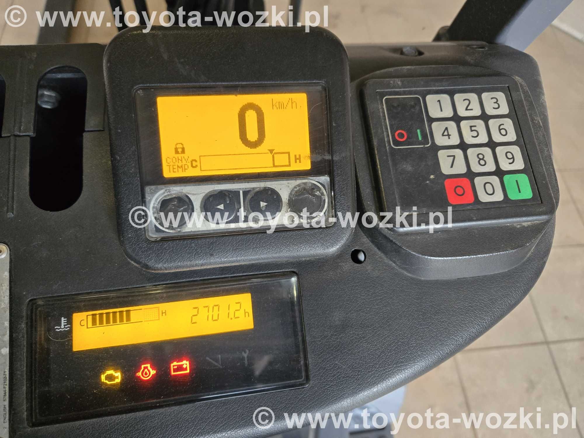 Wózek widłowy TOYOTA 8FGF15 jak nowy, TOYOTA 8FG15 widlak Linde