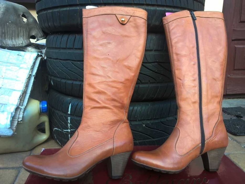 NOWE Buty-Kozaki OFICERKI Damskie37 Natural skóra100% MIÓD I-Klasa Gw6