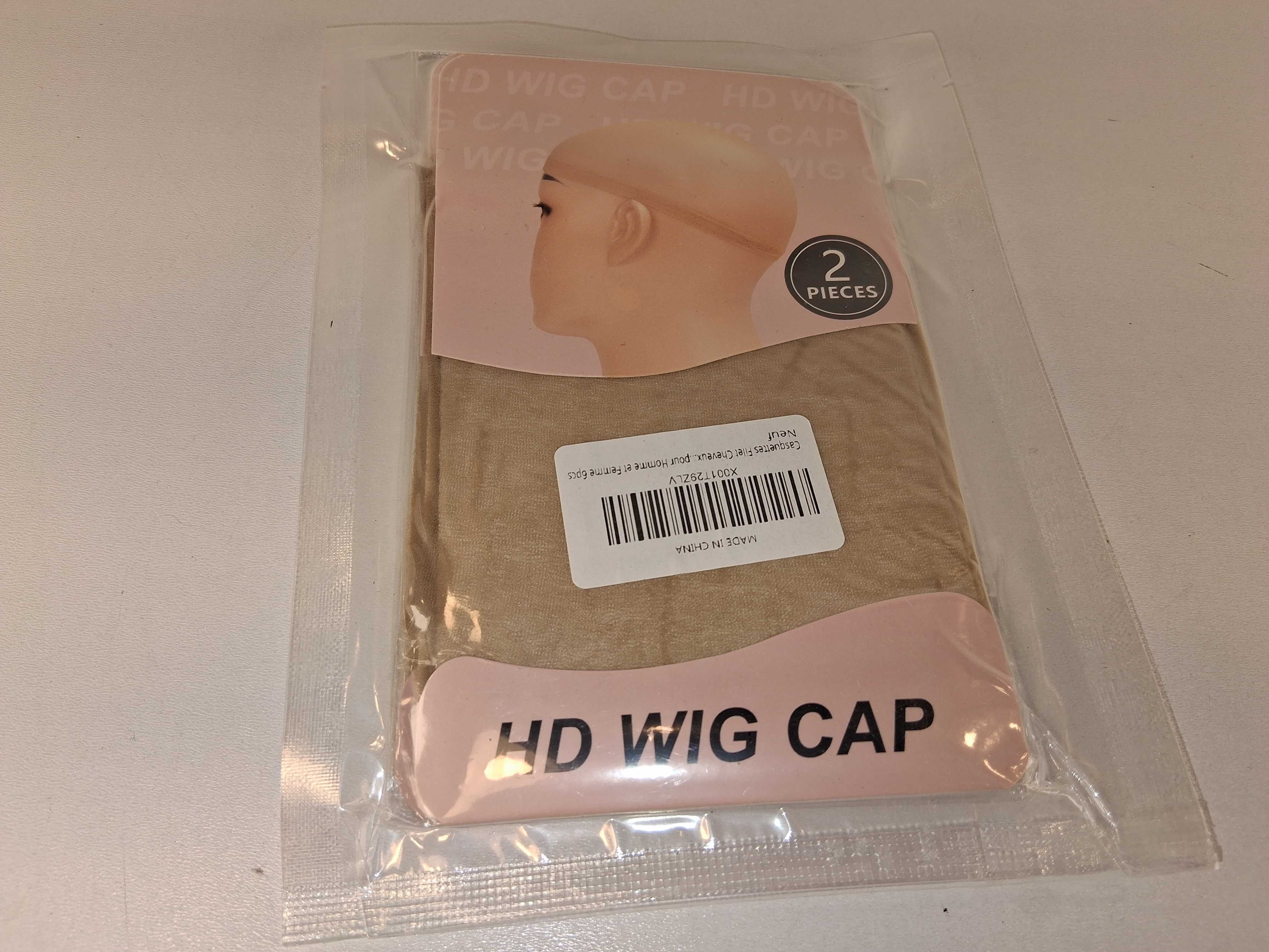 E025 Zestaw 2 Sztuki HD Wig Cap Czepek Pod Perukę Uniwersalny Oddychaj