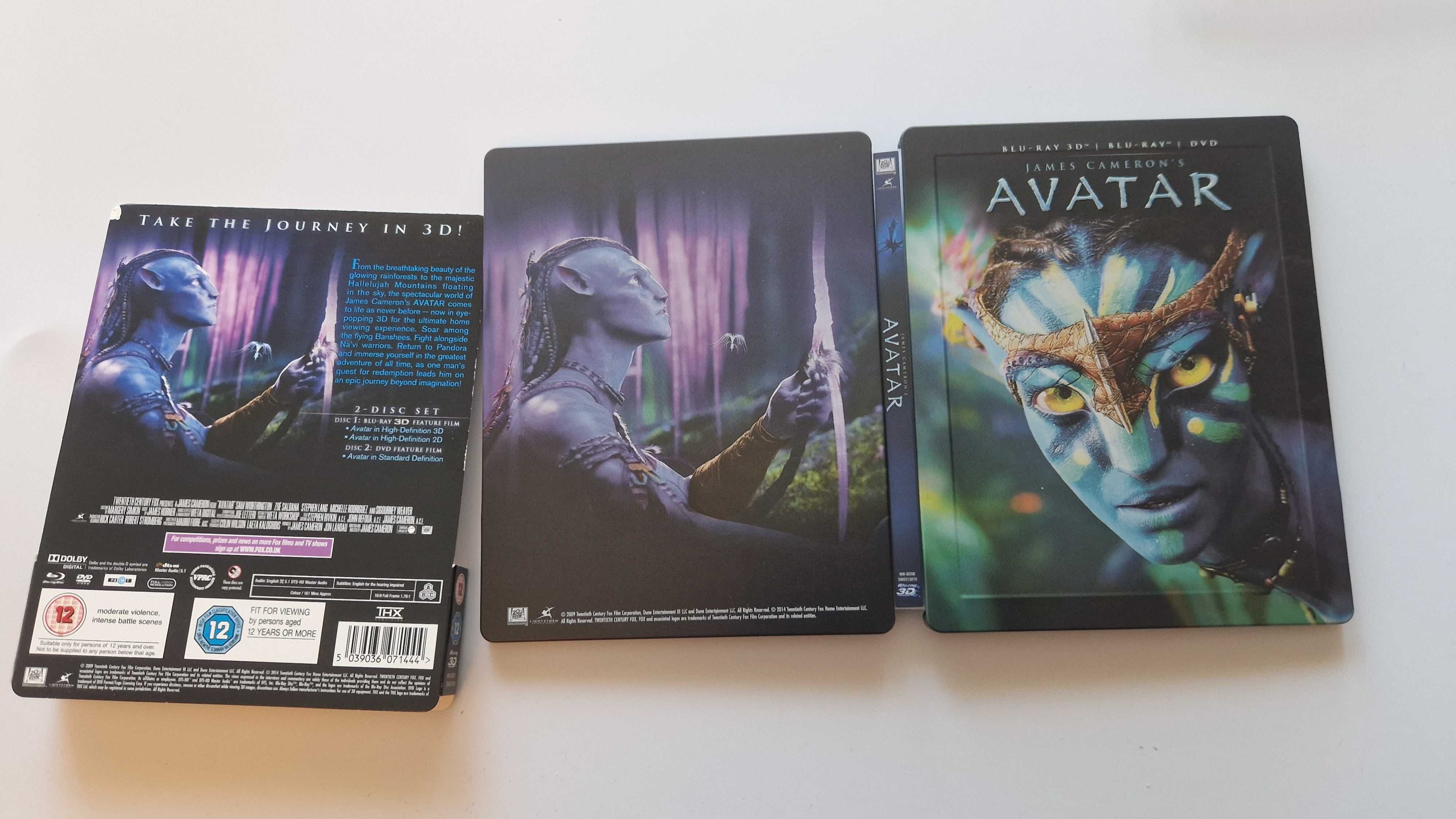 blu ray Avatar 2D/3D PL steelbook