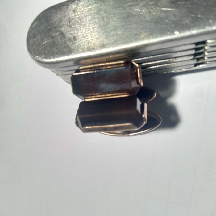 Запонки срібло 875 з позолотой