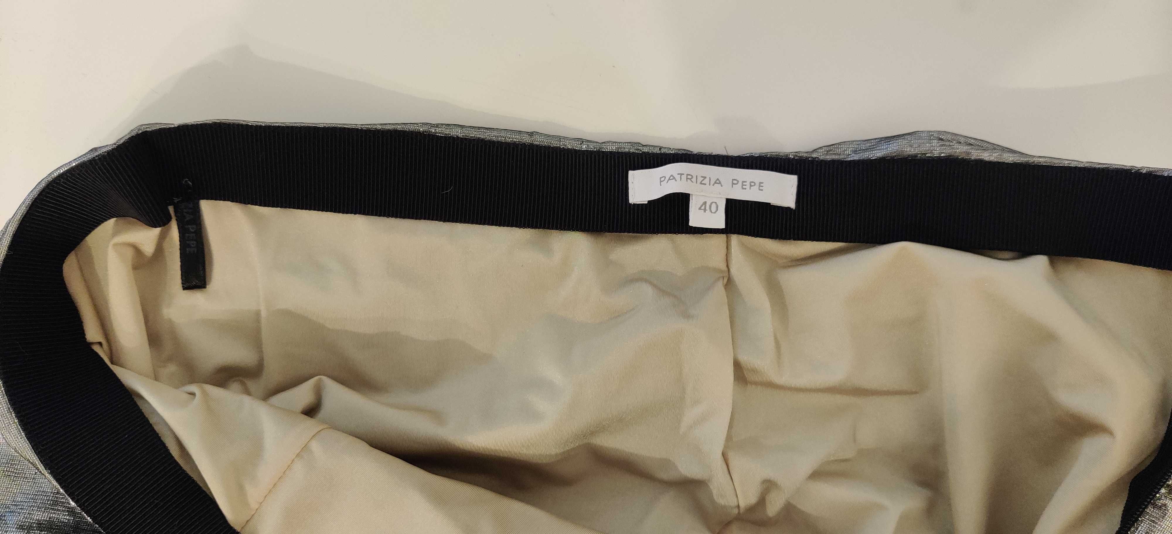 Mini spódniczka PATRIZIA PEPE 40 (XS) srebrna