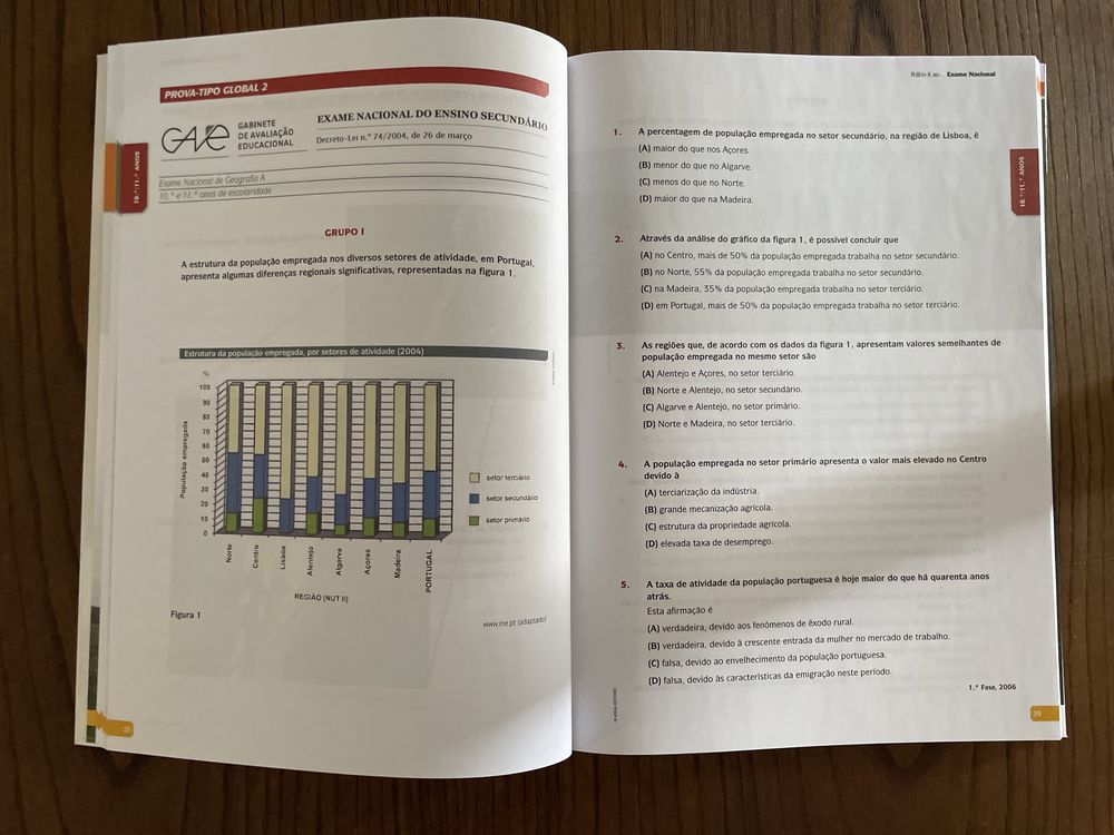 Caderno de atividades Geografia A - 11 ano