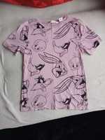 Zwariowane melodie królik Bugs bunny H&M 122/128 t-shirt koszulka