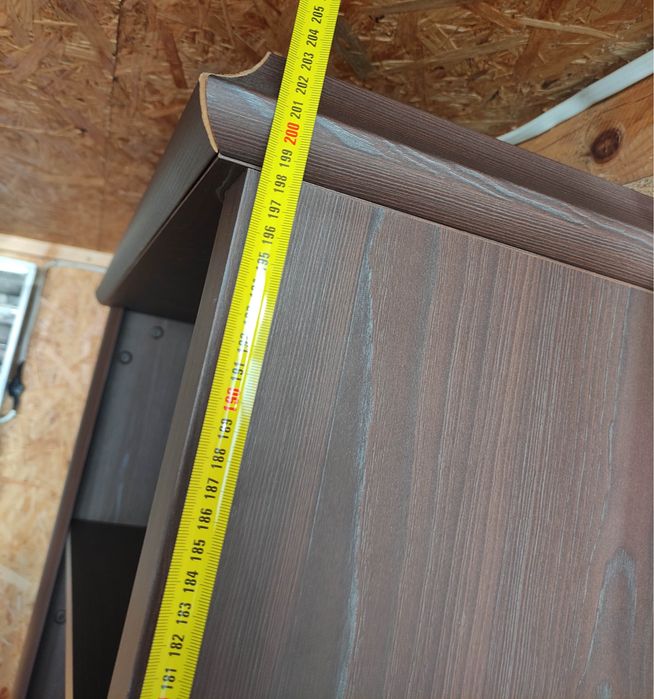 Stół i regał ciemny brąz