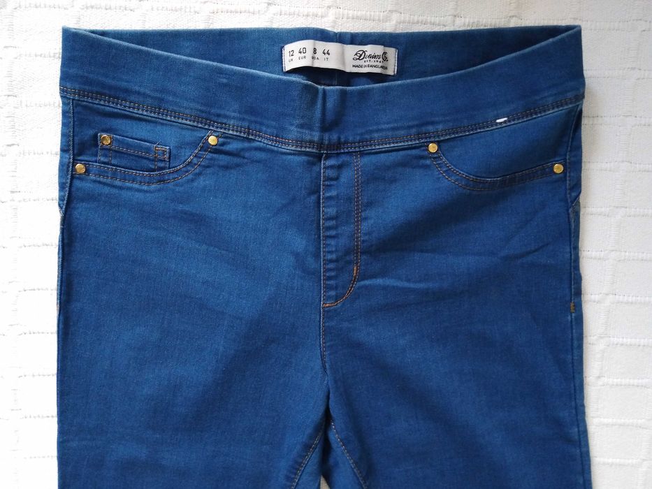 Calças Ganga Elásticas Azuis Denim Co. 40