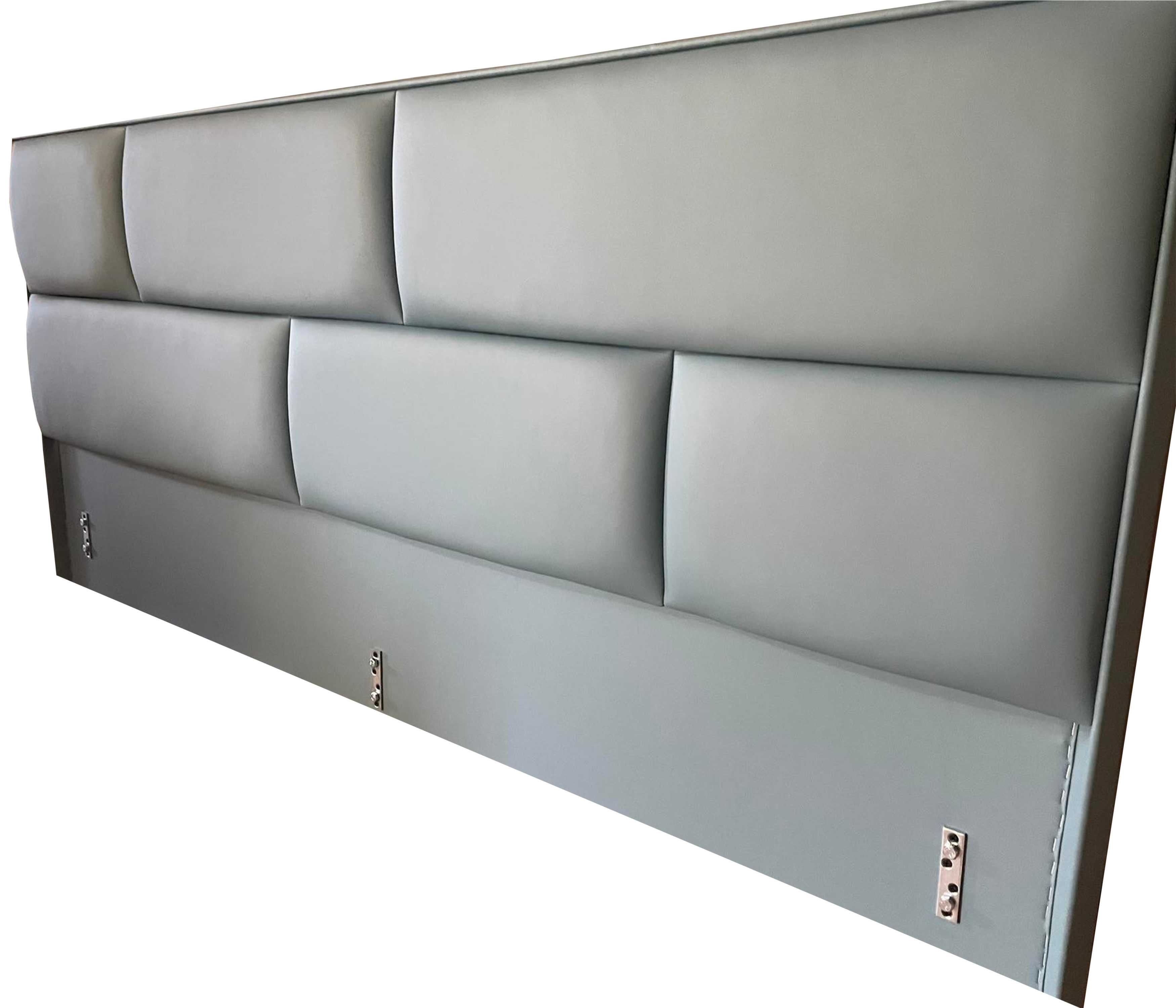 Łóżko Tapicerowane Z Panelami Stelażem Pojemnikiem 160x200