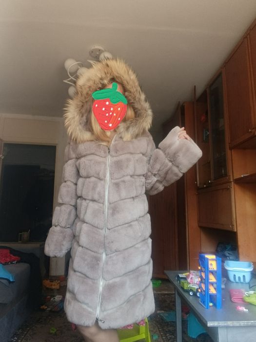 Шуба натуральна овчина світла оригінал Турція