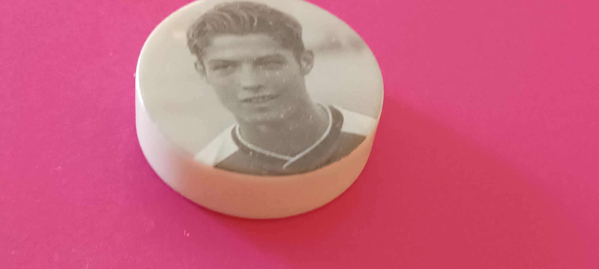 Antiga peça de damas figura Cristiano Ronaldo