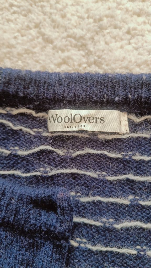 Woolovera sweter zapinany na guziki 100% wełna jagnięca M (38)