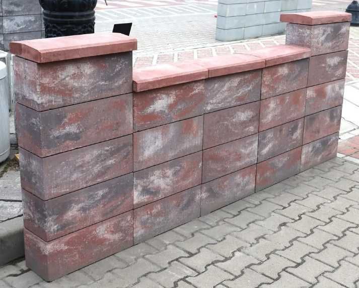 Блоки и крышки на забор, на паркан, на столбы 400х200х200, 500х200х200