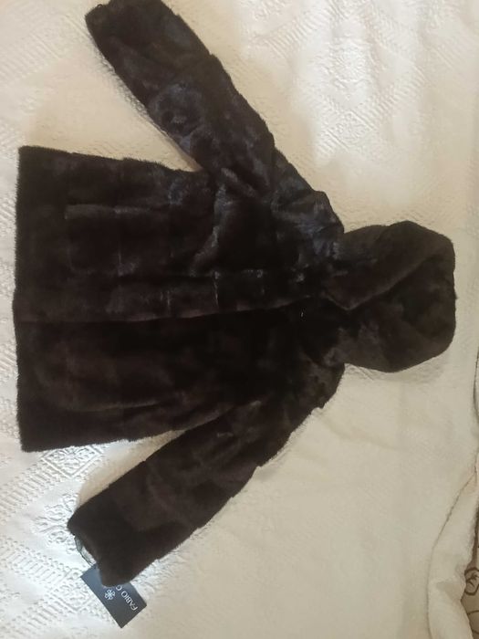 Норковий новий полушубок ( автоледі). Розмір 46-48