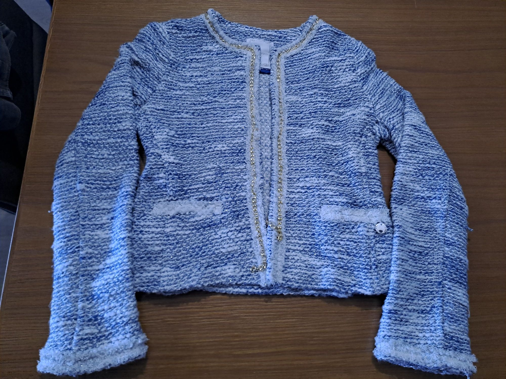 Cardigã blazer elegante para menina de 10 anos