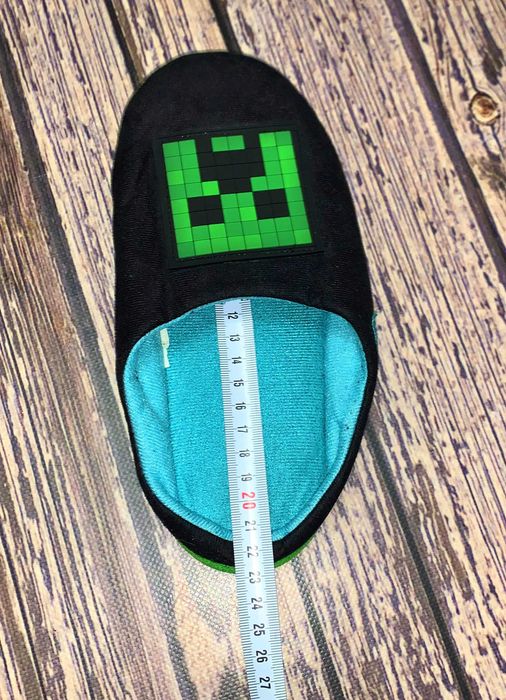 Тапки Minecraft для мальчика, размер 31 (21,5 см)