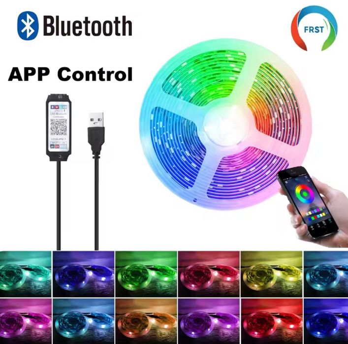 Rgb стрічка 10 метрів Bluetooth