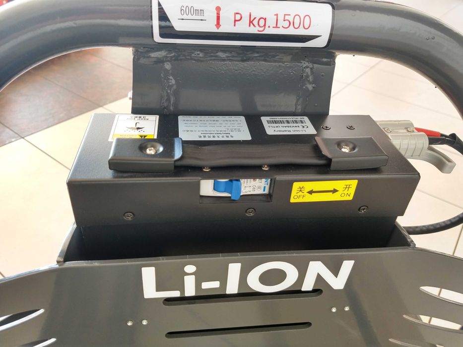 Paleciak Elektryczny 1500kg Widły L-1150 Żółw i Dyszel w Pionie *2025*