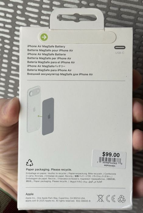Magsafe power bank Apple зарядка повер банк магнитная беспроводная ори