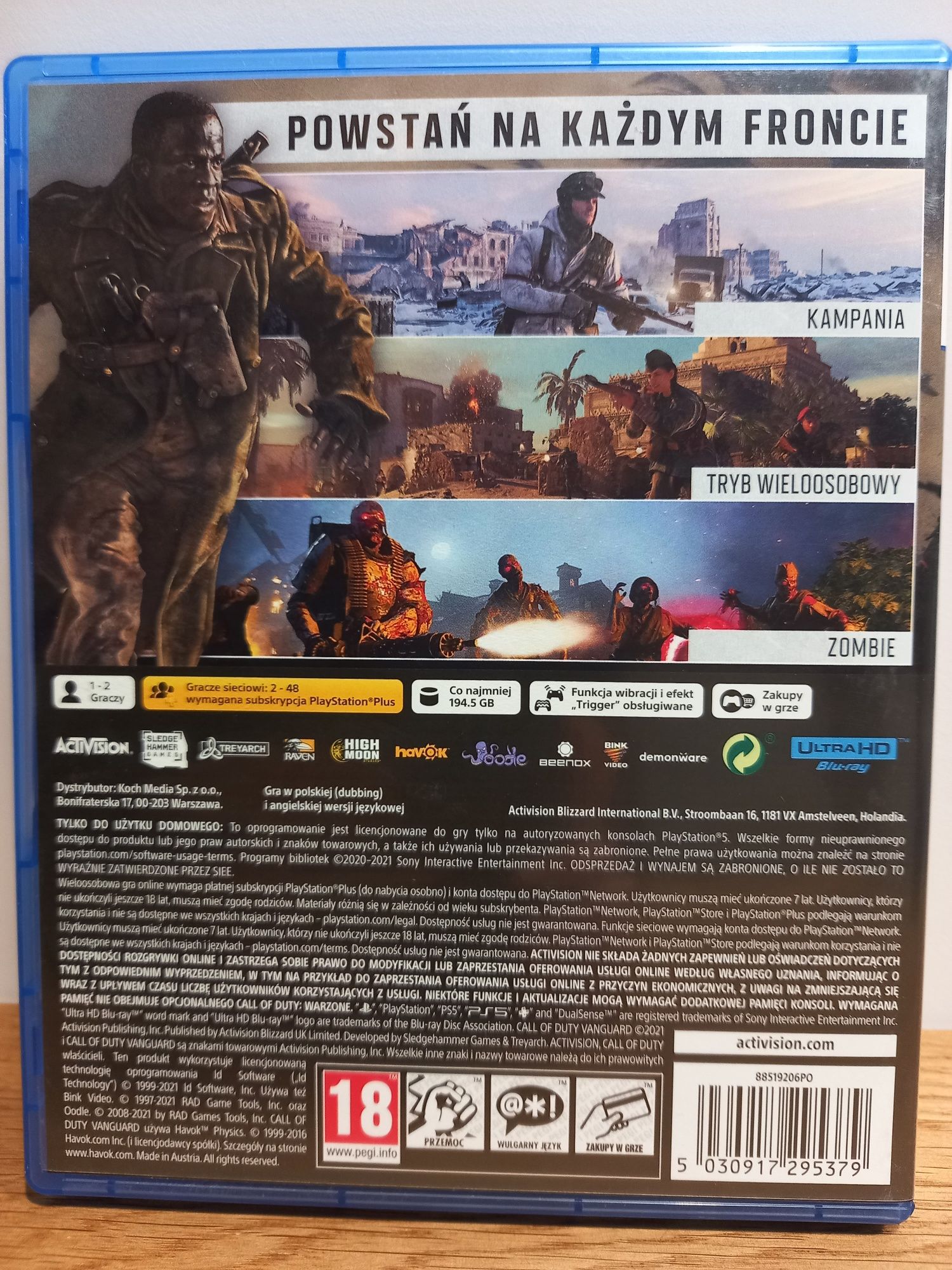 Call of duty Vanguard - Ps5 PL (dubbing) ANG