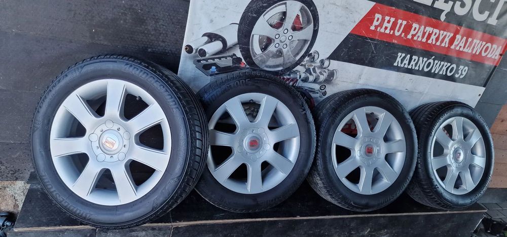 ALUFELGI+OPONY LETNIE 205/55 16  SEAT Leon II Altea Toledo III 16&#039; 5X112 ET50