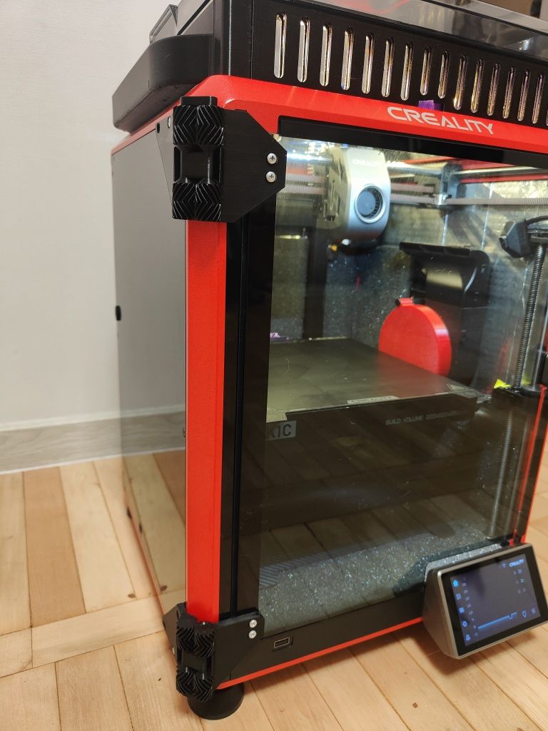 creality k1c red 2024 + 5шт сопел + 2 столики